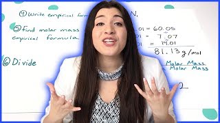 Calculating Molecular Formulas Step by Step  How to Pass Chemistry [upl. by Dobrinsky329]