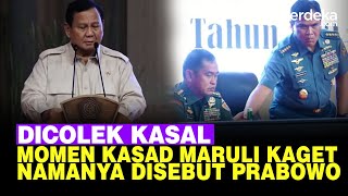 Disapa Prabowo Terkejut Kasad Maruli Sampai Berdiri Dicolek Kasal TNI Muhammad Ali [upl. by Anaeco110]