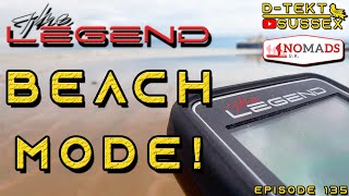 Nokta Makro Legend Beach Mode  Wet Sand  Metal Detecting  Beach Hunt  Settings  Episode 135 [upl. by Luemas]