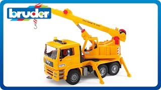 Bruder Toys MAN TGA Crane Truck 02754 [upl. by Afaw247]