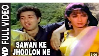 Sawan Ke Jhoolon Ne Full Song  Nigahen Mohd Aziz  Anand Bakshi  Sridevi Sunny Deol [upl. by Pulchia]