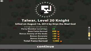 ROTMG  I Died Talwars Death [upl. by Kristin]