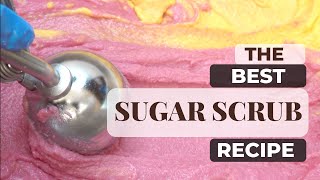 The BEST Emulsified Sugar Scrub Tutorial Free Recipe [upl. by Cherry654]