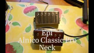 Epiphone Alnico Classic Pro vs Gibson 57 Classic [upl. by Pentha346]