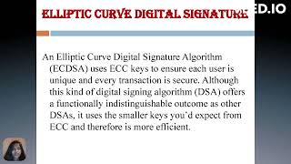 Elliptic Curve Cryptography [upl. by Liagaba]