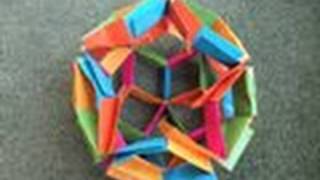 origami  modular  actino origami  flexiball  tutorial dutchpapergirl [upl. by Delano]