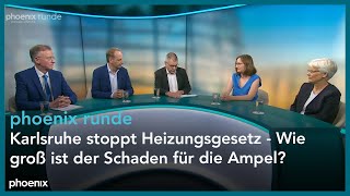 phoenixRunde Karlsruhe stoppt Heizungsgesetz  Wie groß ist der Schaden für die Ampel [upl. by Madelon575]