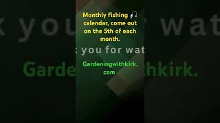 fishing monthly calendar October fishing calendar [upl. by Thury]