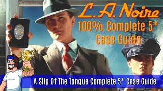 LA Noire  A Slip Of The Tongue  Five Star Case Walkthrough  LA Noire Platinum Trophy Guide [upl. by Onitnas]