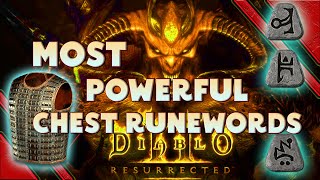 Diablo 2 Resurrected Most Powerful Runewords for Chest Armor  Best Overpowered and Strongest Gear [upl. by Braswell]