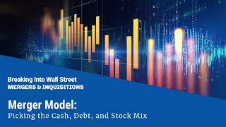 Merger Model Cash Debt and Stock Mix [upl. by Alanah352]