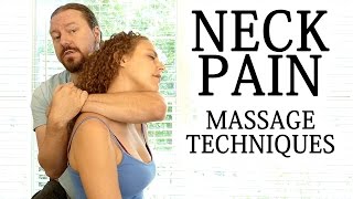 Advanced Massage Techniques for Neck Shoulder Upper Back Pain How to Massage HD 60 fps [upl. by Ellenyl]