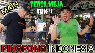 MAIN TENIS MEJA yuk SMASH PINGPONG INDONESIA  TABLE TENNIS [upl. by Rehposirhc]