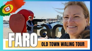 2024 FARO ALGARVE PORTUGAL 🇵🇹 GUIDED WALKING TOUR  OLD TOWN FARO PORTUGAL [upl. by Anah]