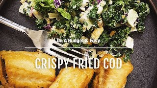 On A Budget amp Easy  The Best Crispy Fried Cod  Cooking with Knead God [upl. by Nahtanaoj]