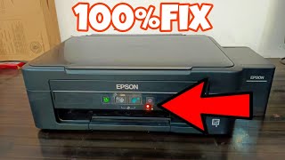 Epson L210L220L360L361L380 Printer Red light Blinking  Paper Jam Error [upl. by Otnicaj]