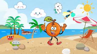 Dancing Orange – Fun Song for Kids  Fruits Dance shorts fruits dance [upl. by Ivo]