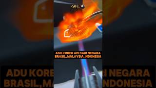 Adu Kekuatan Korek Api Dari Berbagai Negara🔥‪ creativelighter shorts korekapi fyp viralvideo [upl. by Parshall]