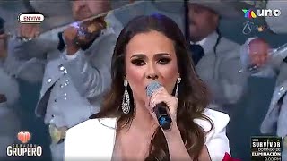 Edith Márquez con Mariachi en vivo desde quotCorazón Gruperoquot TV Azteca 2021 [upl. by Idnarb987]