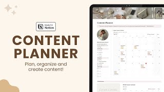 Content Planner Walkthrough  Notion ✨ [upl. by Denyse]