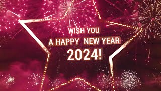 a Happy New Year 2024 Wishes Video Effects HD  First Time Star Style New Year Wishes [upl. by Harraf20]