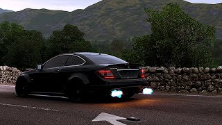 Billie Eilish Khalid  lovely  FH4  C63 AMG  Drifting cinematic music video [upl. by Celin]