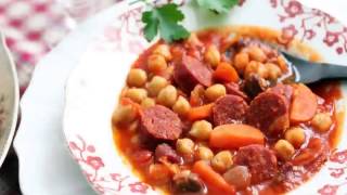 Chickpea and Chorizo Stew [upl. by Dlarrej963]