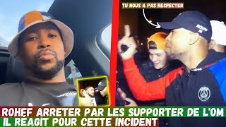 Rohff se fait railler à Marseille il balade avec maillot du Psg les supporter de lOM lui interpele [upl. by Yrogerg359]