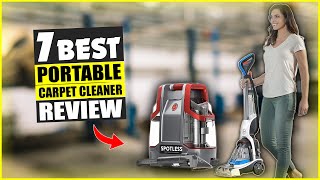 Top 7 Best Portable Carpet Cleaner 2024  Best Portable Carpet Cleaner for Auto Detailing  TDS [upl. by Drucilla]