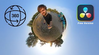 Reframing 360 Videos in Davinci Resolve Tiny Planet Effect [upl. by Cowie]