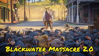 Blackwater Massacre 20 ft Arthur Morgan Red Dead Redemption 2 [upl. by Ahsin]