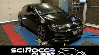 Scirocco R stage 2 APR 345cv  253kw vw racingline performance admission [upl. by Tehr]