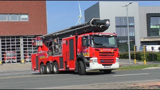 Brandweer Noorderlaan met spoed naar een brand in Hoogbouw in Antwerpen [upl. by Maurise]