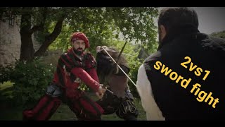 2vs1 Longswords fight [upl. by Neitsirk]