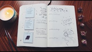 Set Up Februar 2017 ❤ BULLET JOURNAL [upl. by Aynod]