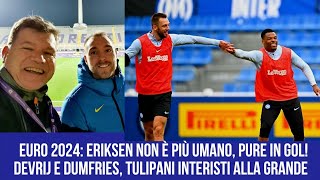 SENZA PAROLE PER IL PRODIGIO ERIKSEN MENTRE ANCHE GLI INTERISTI DOLANDA SI FANNO ONORE [upl. by Tomasina]