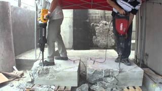 Rompendo Hilti 15kg x Dewalt 30kgMP4 [upl. by Jehanna]