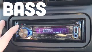 Kenwood Car Stereo settings for BIGGER BASS Kenwood stereo settings [upl. by Azila]