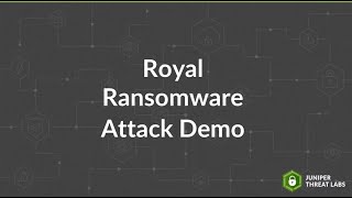 Royal Ransomware Attack Demo [upl. by Repsaj]