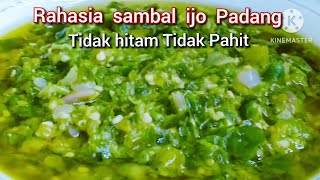 Resep Sambal Ijo Khas Padang enak Tahan Lama Tidak Hitam Dan Tidak Pahit [upl. by Yeta240]