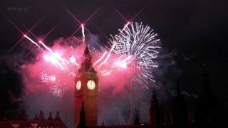 London Fireworks 2012 in full HD  New Year Live  BBC One [upl. by Sil]