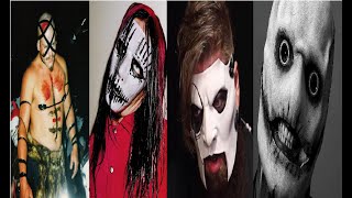 Slipknot  Evolution of masks and unmasked 1995  2022 [upl. by Llovera]