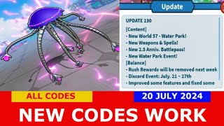 NEW UPDATE CODES UPD Weapon Fighting Simulator ROBLOX  ALL CODES  JULY 20 2024 [upl. by Michel]