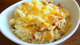 STAY FIT SUNDAY  TWICE BAKED MASHED CAULIFLOWER [upl. by Bondon]