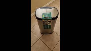 NINESTARS Automatic Motion Sensor Trash Can [upl. by Etyak]