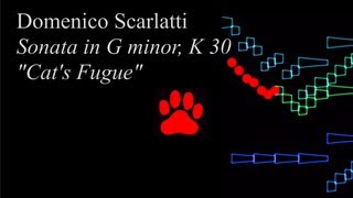 Scarlatti Sonata in G minor K 30 quotCats Fuguequot [upl. by Attenor]