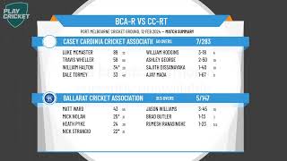 VCCL Senior Men Division 2 RoundBallarat Cricket Association v Casey Cardinia Cricket Association [upl. by Alaet915]