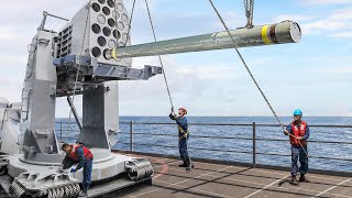 US Navy Sailors Loading Million  Missiles [upl. by Steffane]