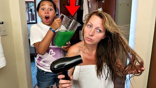 SLIME PRANK IN MY DADS HOT TUB [upl. by Reede446]