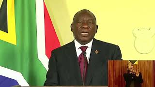 President Cyril Ramaphosa addresses the Nation [upl. by Llenaj]